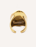 Anello bombato dorato - Glow