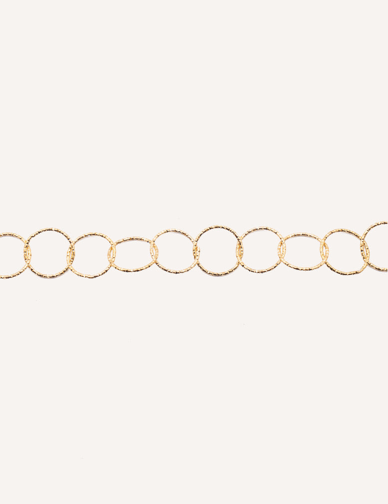 Bracciale dorato a cerchi intrecciati – Aria