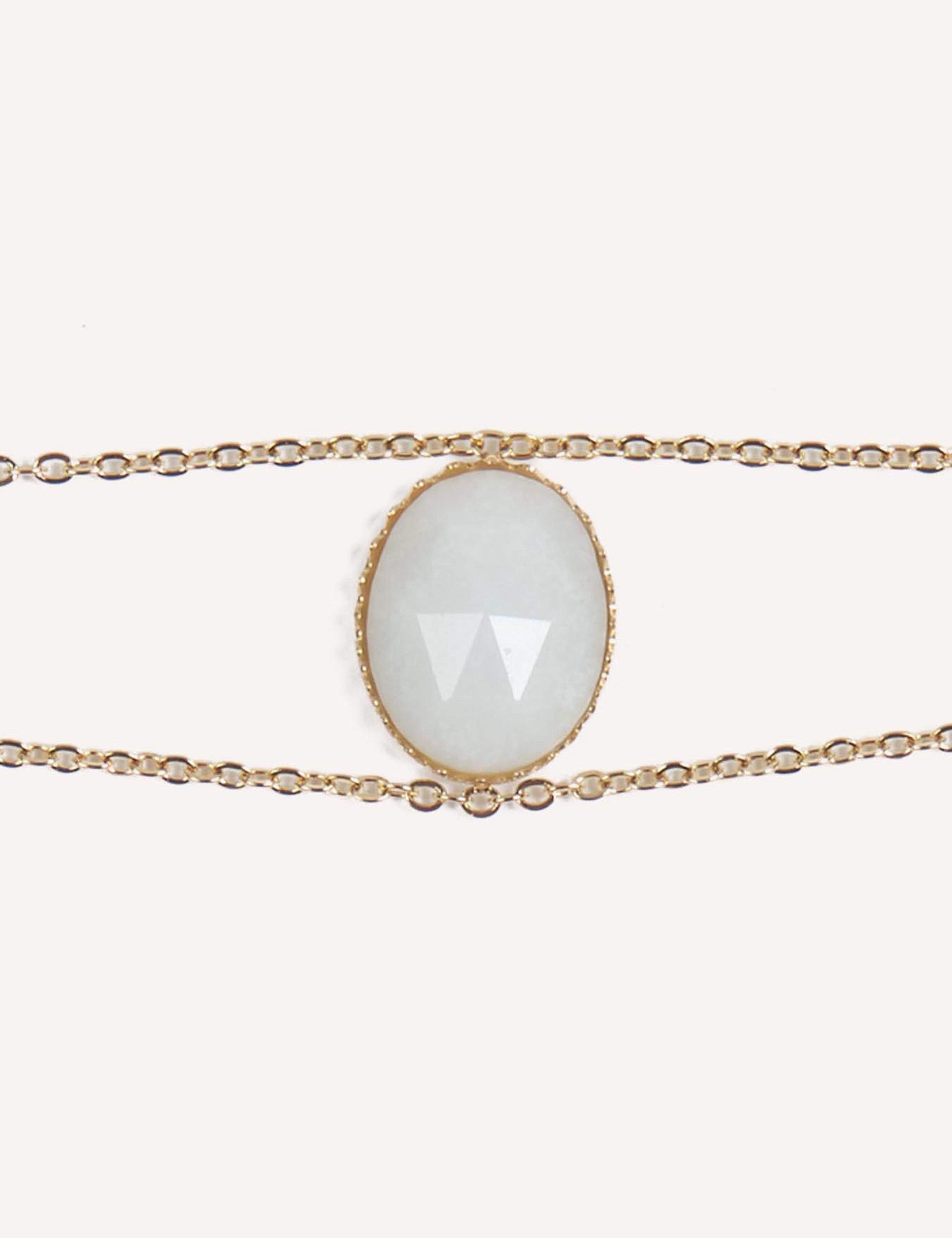 Bracciali dorati con pietre naturali – Selene