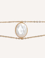 Bracciali dorati con pietre naturali – Selene