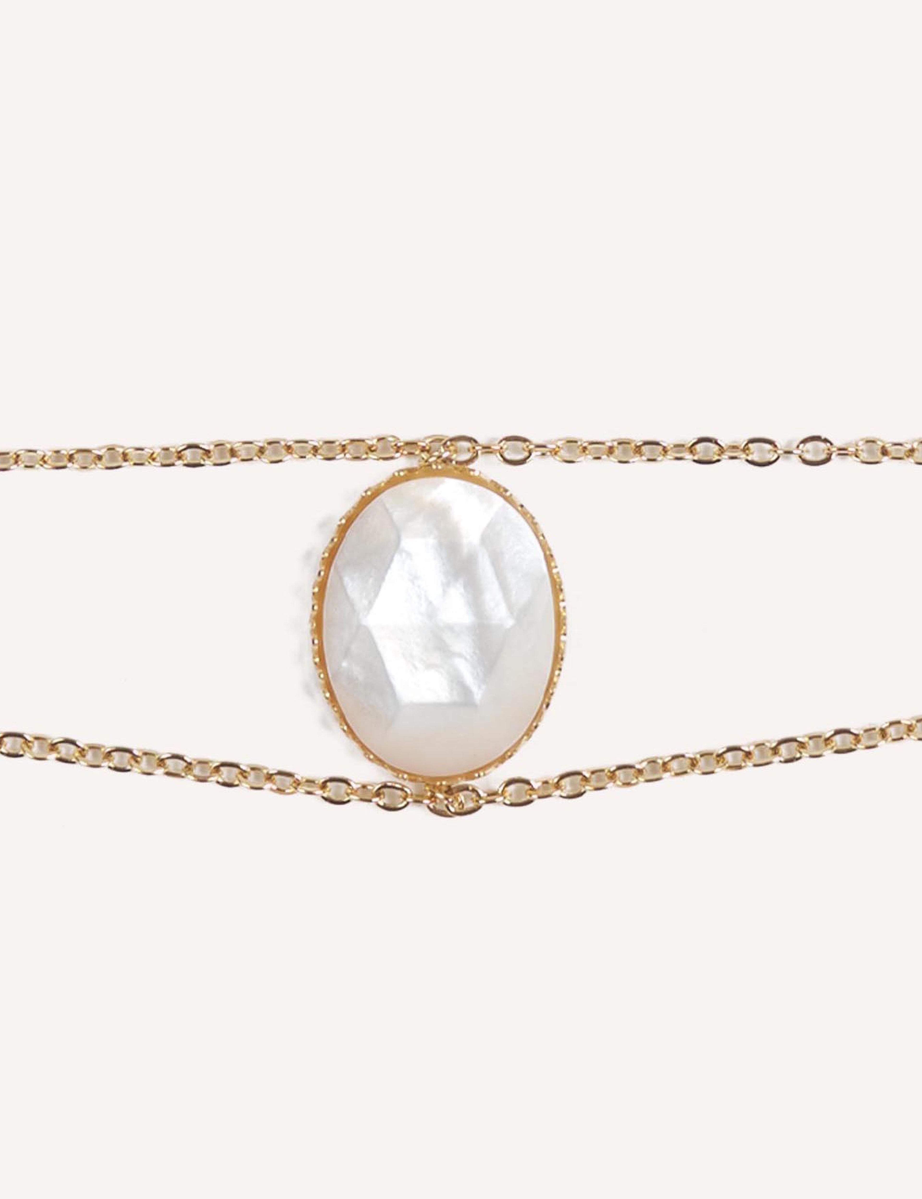 Bracciali dorati con pietre naturali – Selene