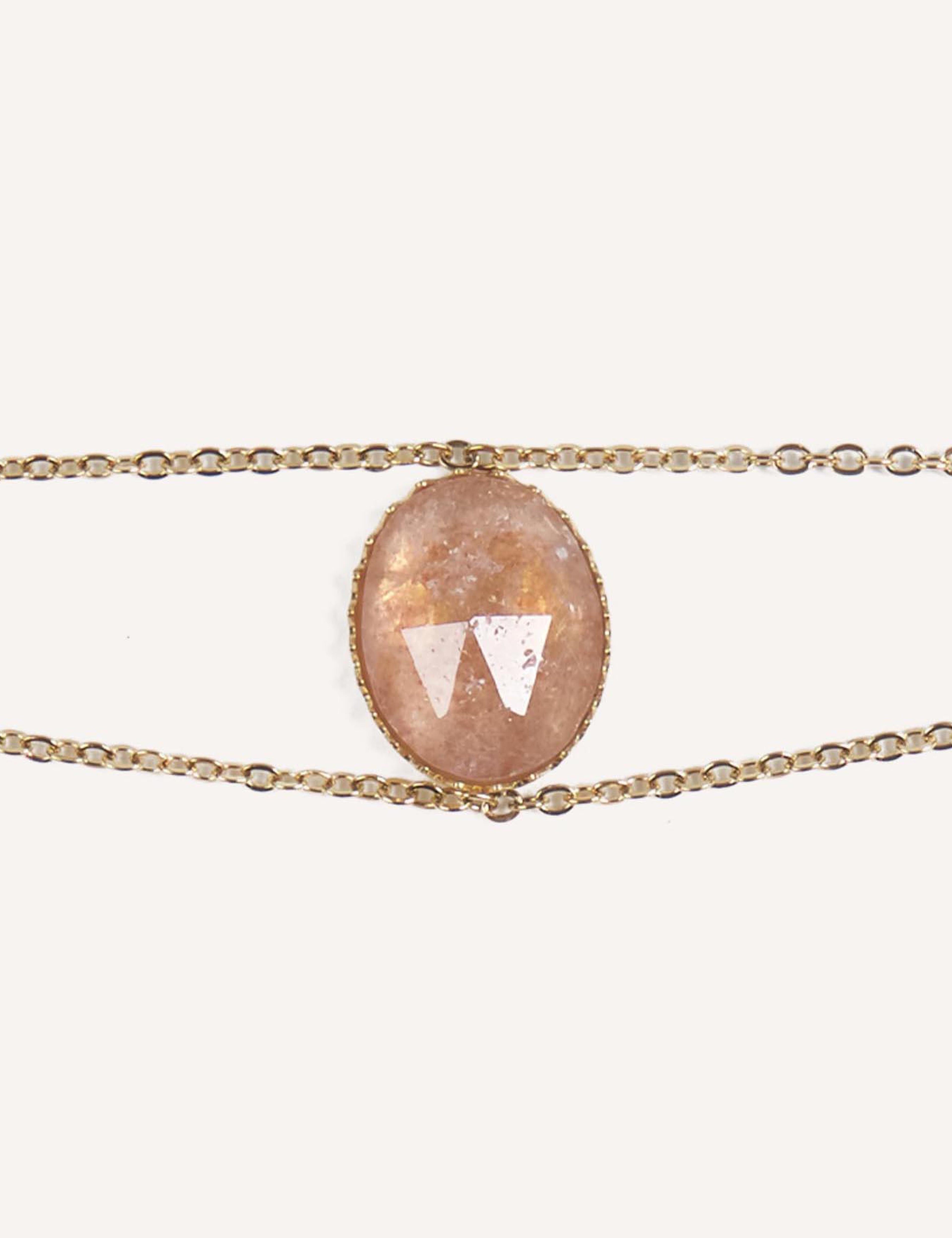 Bracciali dorati con pietre naturali – Selene