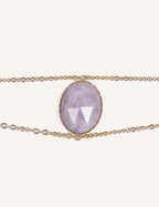 Bracciali dorati con pietre naturali – Selene