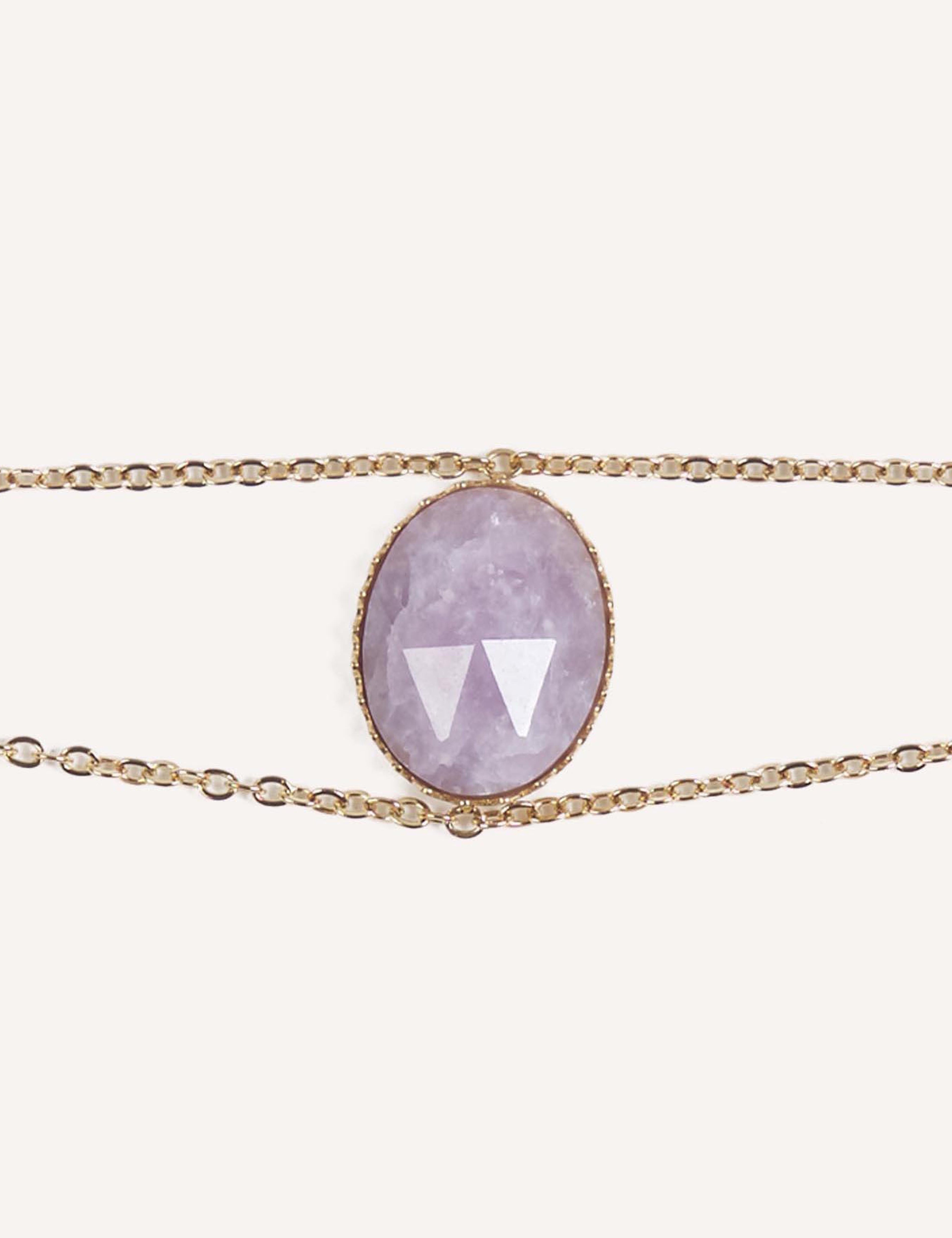 Bracciali dorati con pietre naturali – Selene