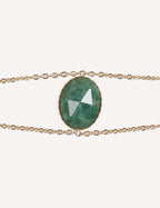 Bracciali dorati con pietre naturali – Selene