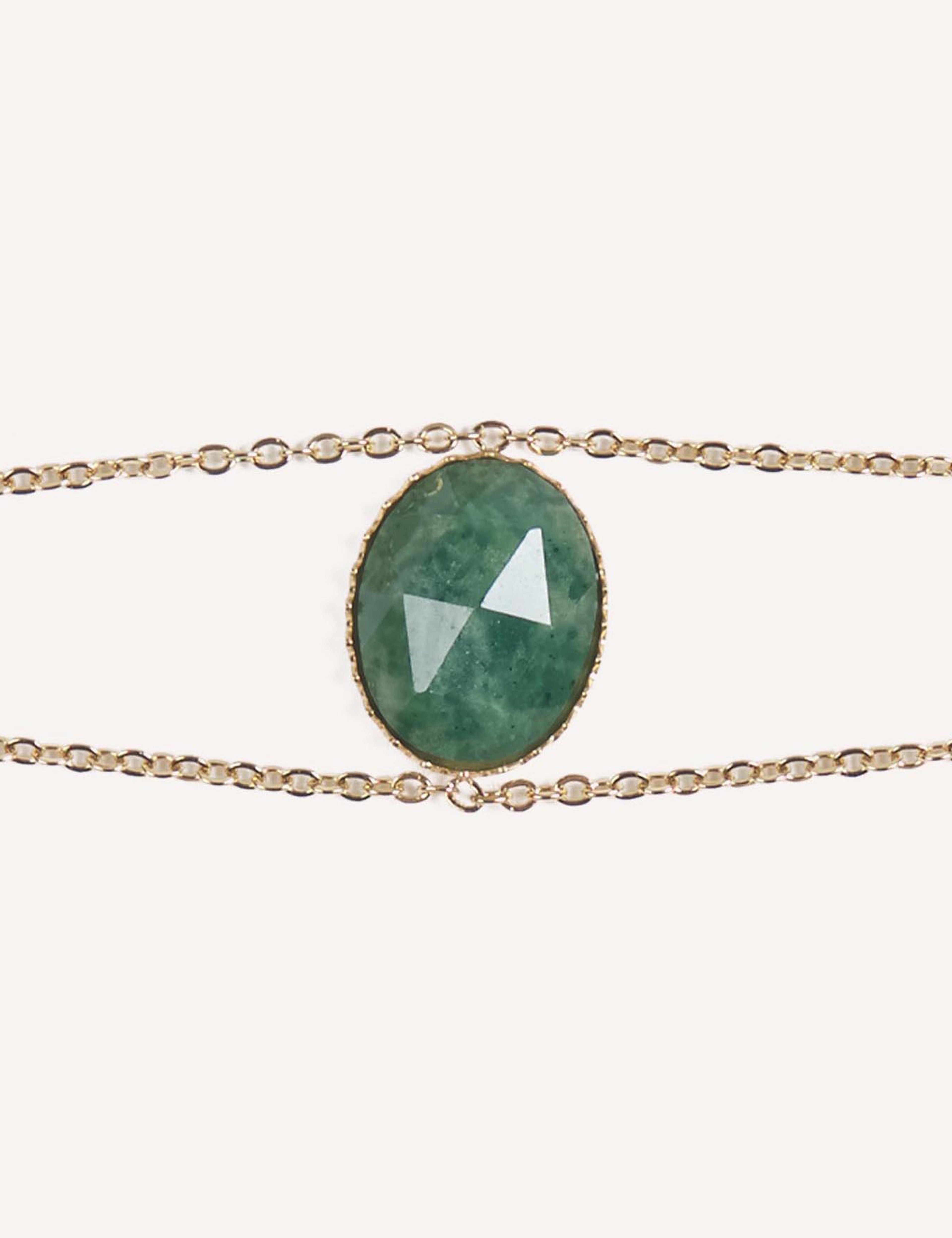 Bracciali dorati con pietre naturali – Selene