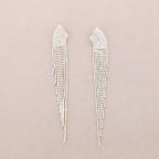 Orecchini pendenti con frange di cristalli - Cadence