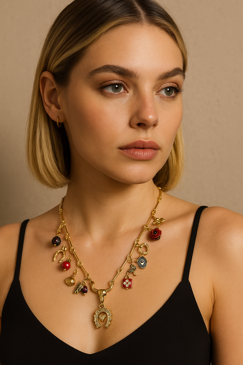 Collana con charms portafortuna – Fortuna