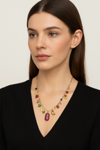 Collana con charms colorati - Galaxia