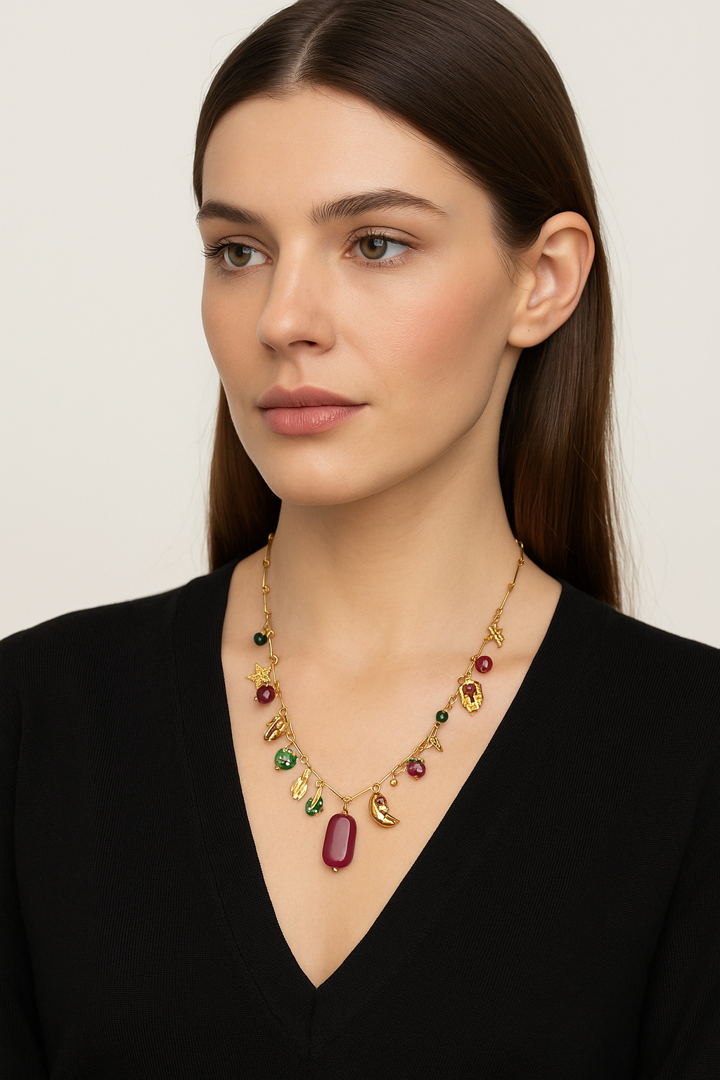 Collana con charms colorati - Galaxia