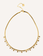 Collana dorata con pendenti e punti luce - Ninfa