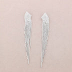 Orecchini pendenti con frange di cristalli - Cadence