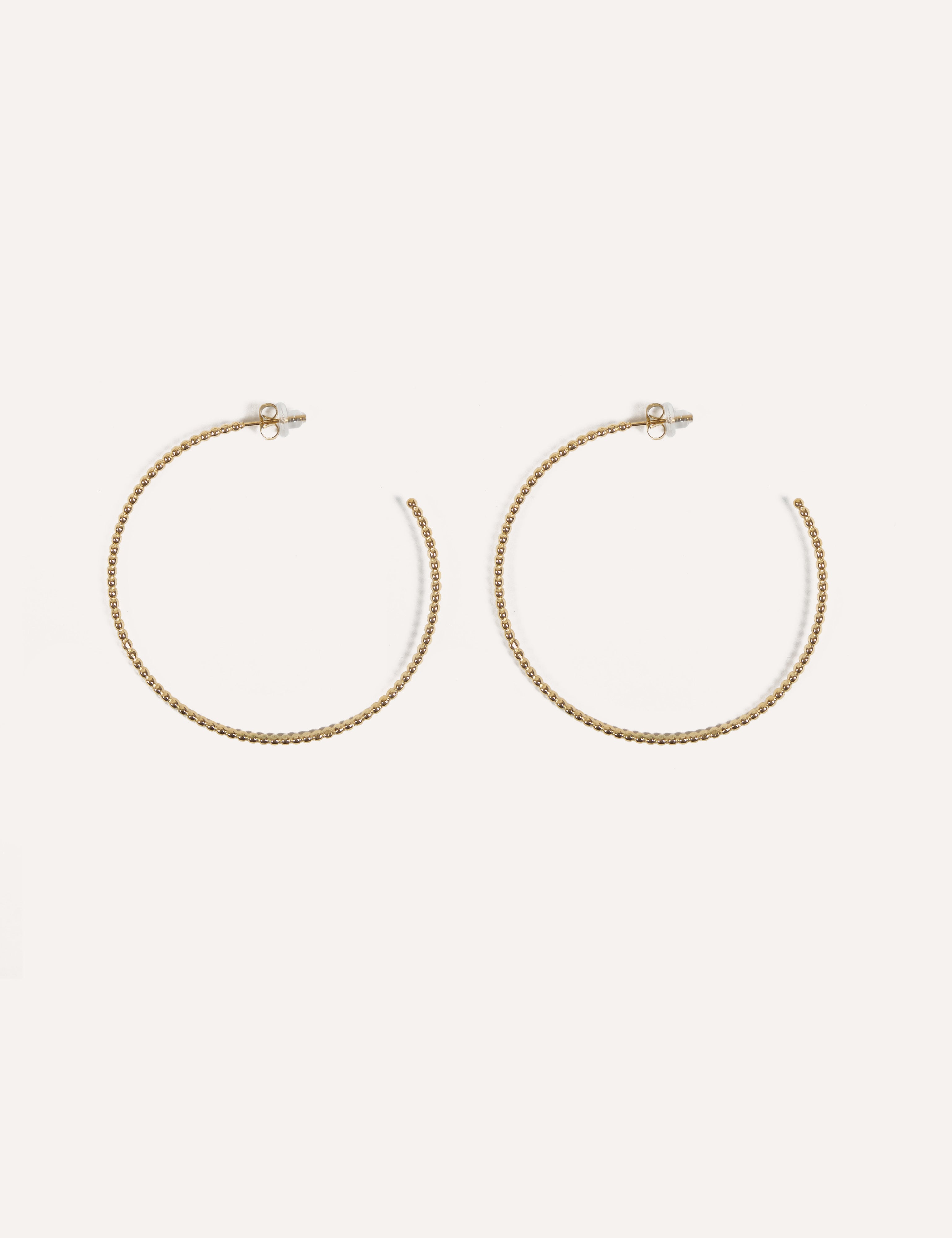 Orecchini a cerchio sottile intrecciato – Cerchio
