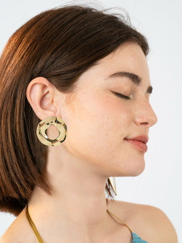 Orecchini tondi martellati – Eos