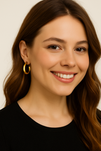 Orecchini a cerchio lucido – Small Loop