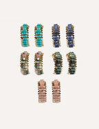 Orecchini a cerchio con pietre naturali – Galaxia