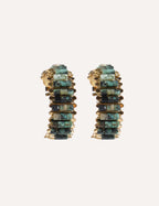 Orecchini a cerchio con pietre naturali – Galaxia