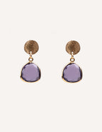 Orecchini con pietra sfaccettata – Thalassa