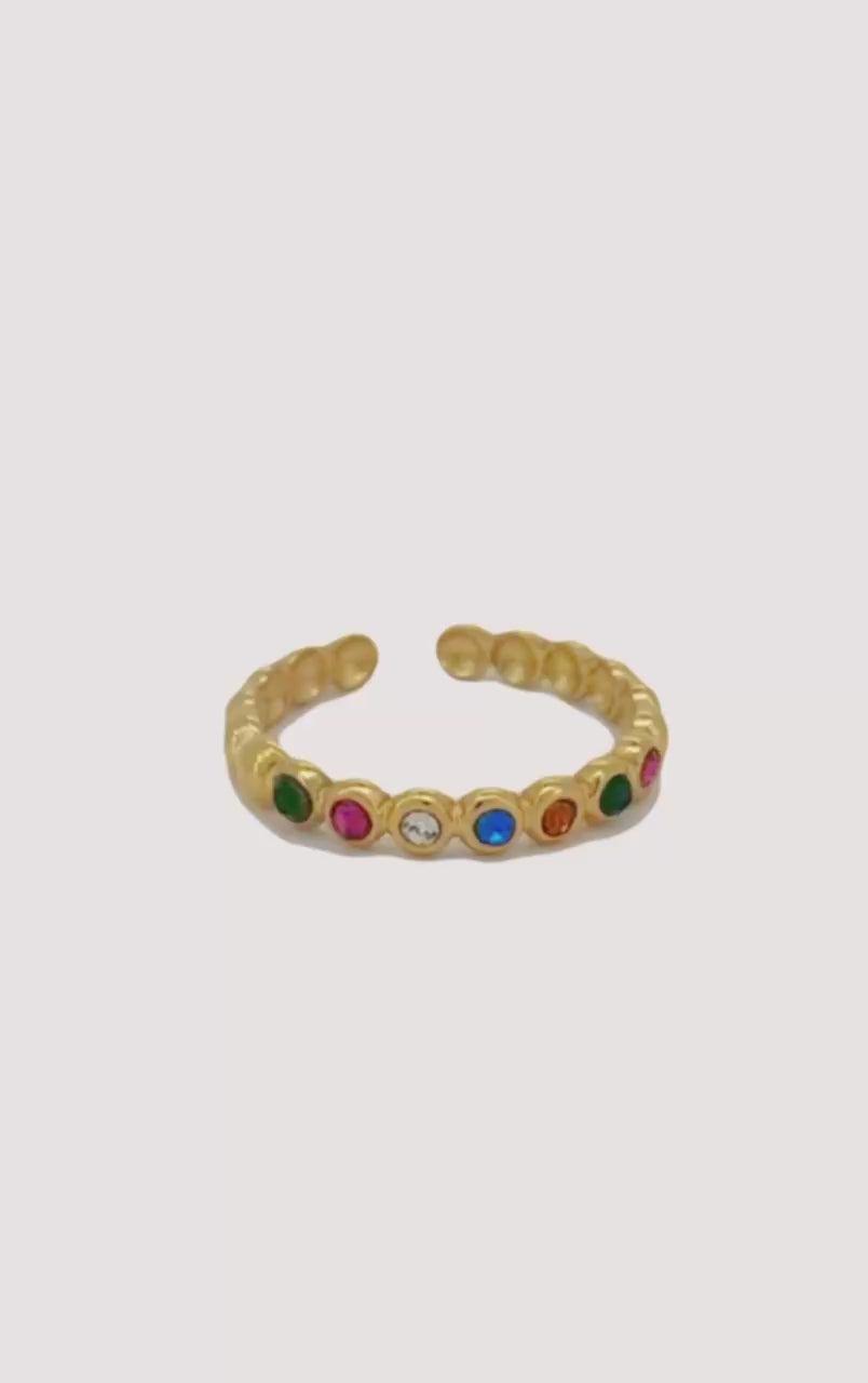 anello-acciaio-oro-con-pietre-multicolor